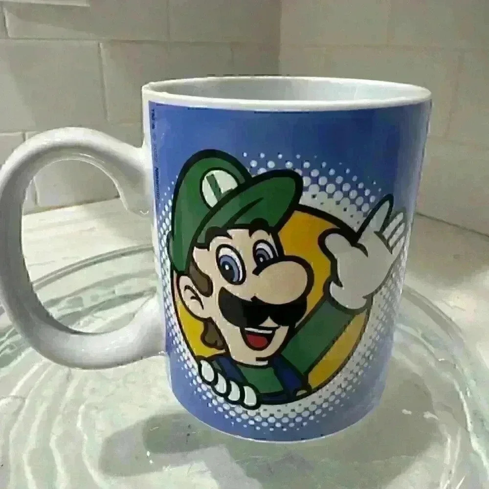 Super Mario Bros Coffee Mug Frankford Candy 2022 Luigi Princess Peach Nintendo - Picture 3 of 8